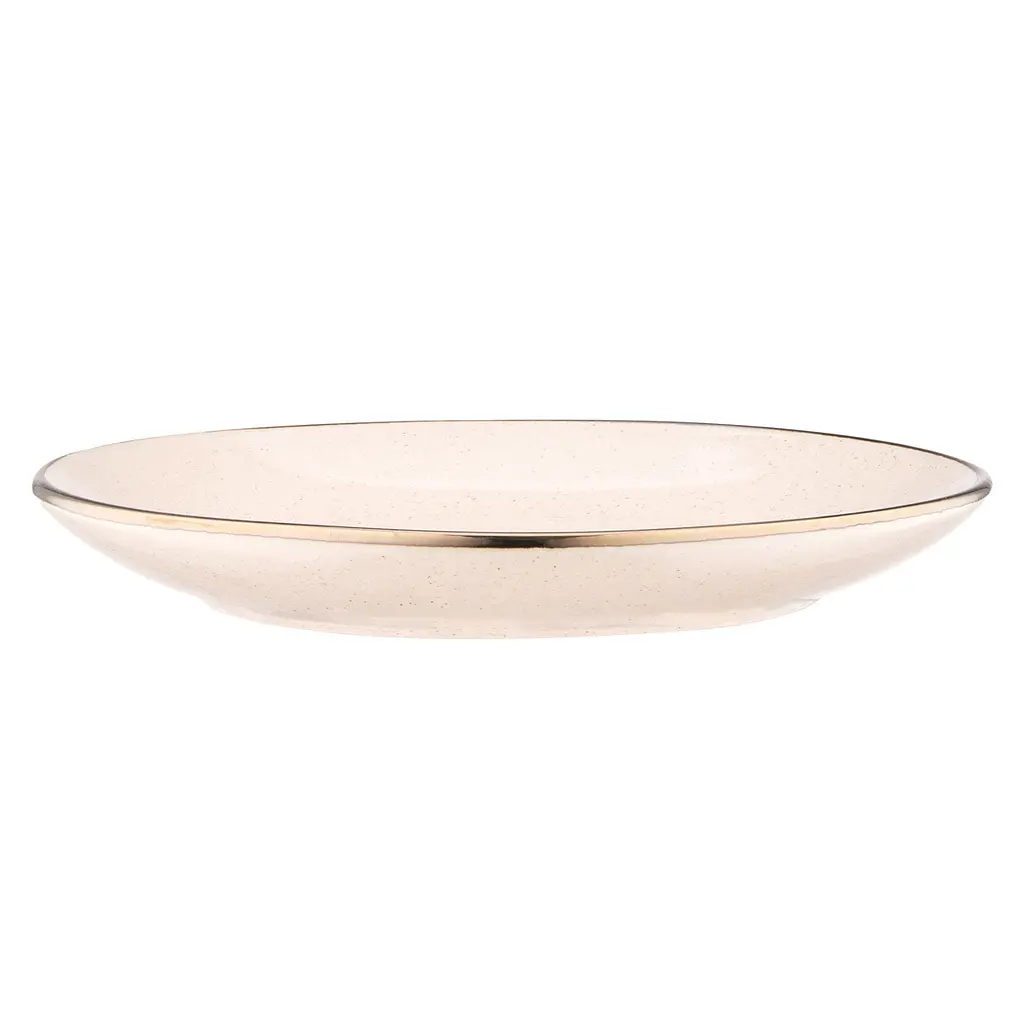 Тарелка обеденная Ardesto 27,5 см Emilia бежевая AR0726EBG - фото 3