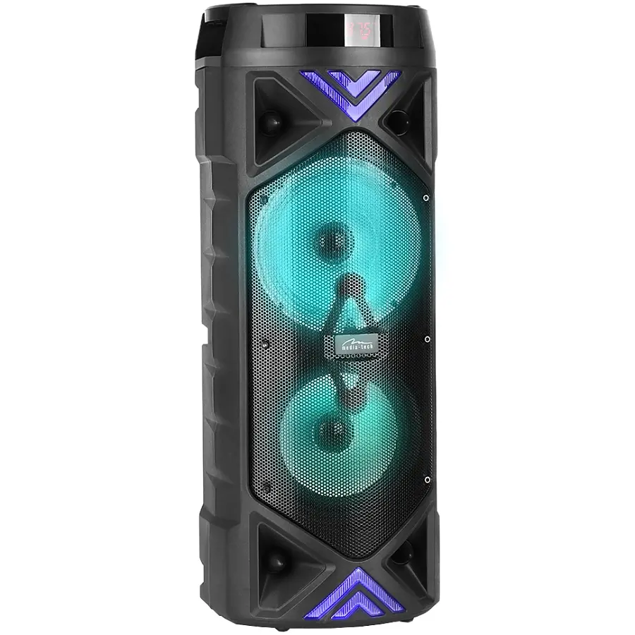 Акустична система 1.0 Media-Tech 50W Bluetooth/FM/AUX/SD/USB/КАРАОКЕ/LED чорна - фото 3