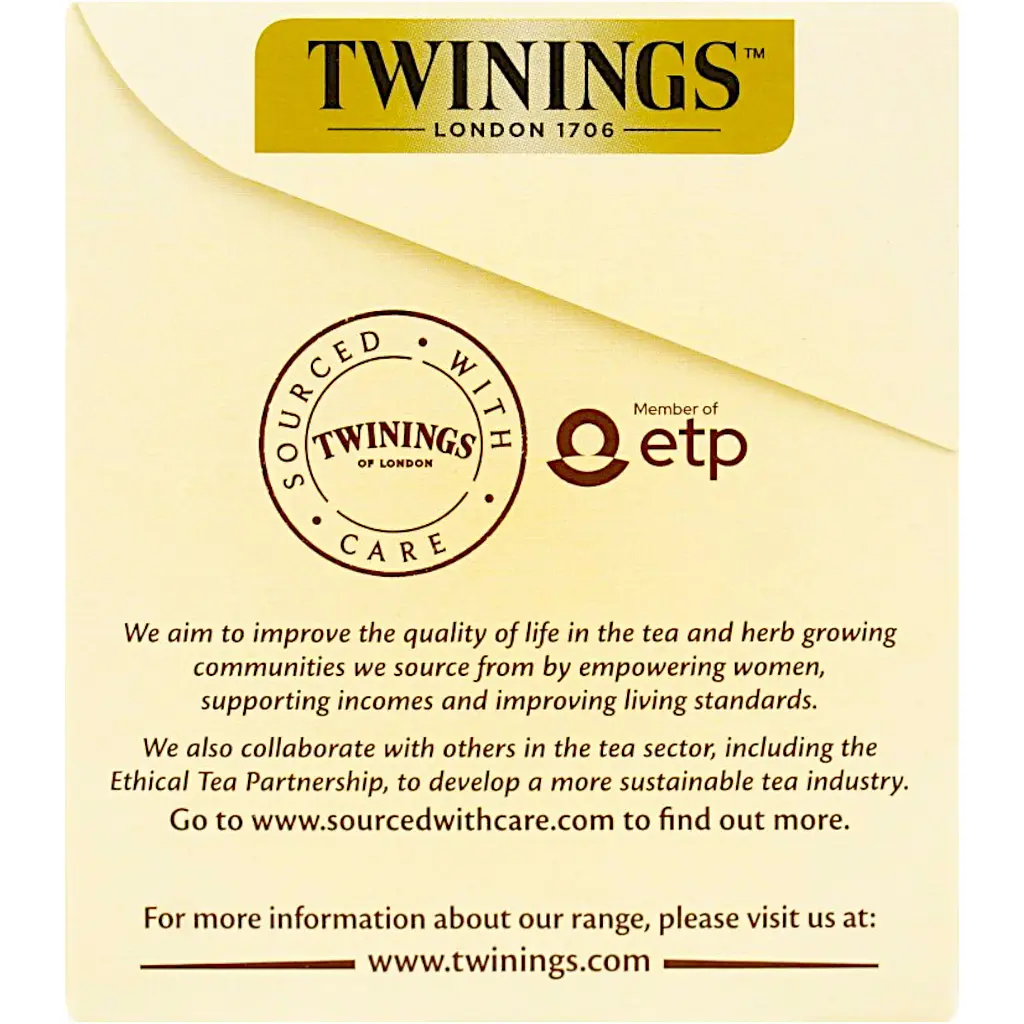 Чай Twinings чорний з ароматом ванілі  в пакетиках 50 г (25 шт. х 2 г) - фото 5