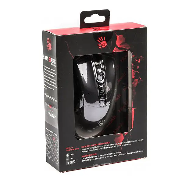 Миша ігрова A4Tech ES9 Bloody USB Stone Black (4711421971447) - фото 5