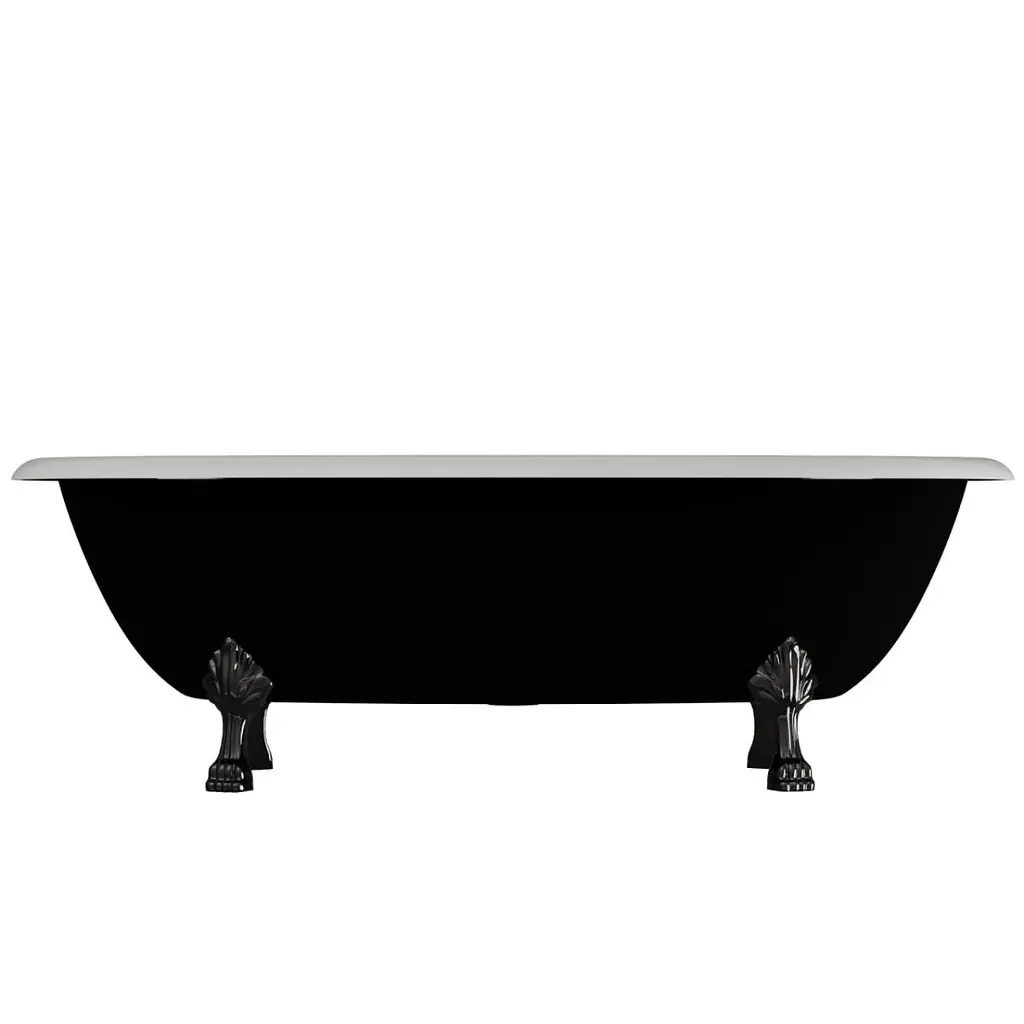 Ванна отдельностоящая матовая Amidicon Olimpia 180x90 черная из литого камня черные ножки OLIMPIA_180_nizhk-bl_BLACK_MAT, Черный матовый - фото 10