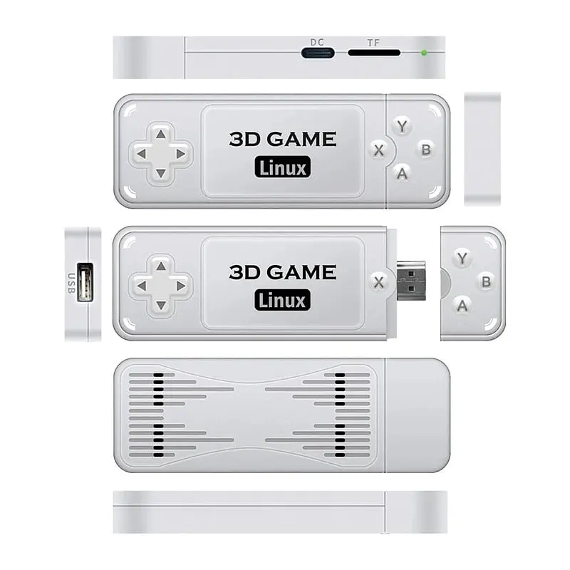 Ігрова приставка геймстик консоль Powkiddy Boyhom Y6 3D Linux Game Stick 128GB S905X2 + 11000 відеоігор - фото 4