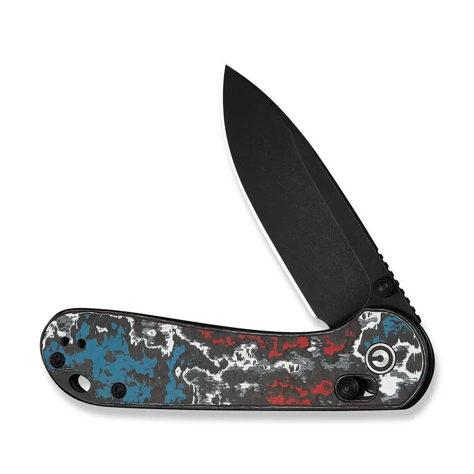 Ніж складаний кишеньковий Civivi Elementum (Crossbar Lock), (7.51 см) CPM S35VN / Nebula FatCarbon Fiber чорний/червоний/синій/білий - фото 3