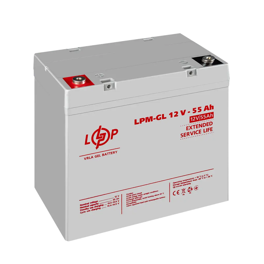 Акція.Акумулятор гелевий LPM-GL 12V - 55 Ah - фото 3