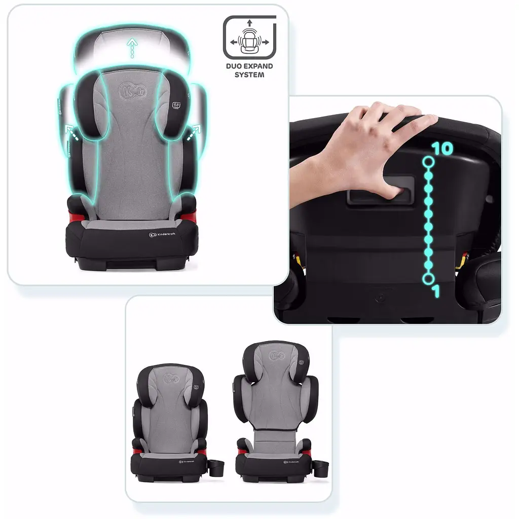 Автокрісло Kinderkraft 15-36 кг IsoFix Unity Grey - фото 9
