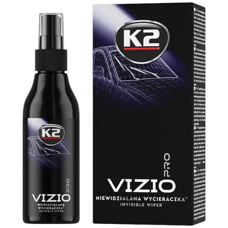 Средство для стекол K2 Vizio Pro антидождь с аппликатором и микрофиброй профессиональное 150 мл (D4028) - фото 2