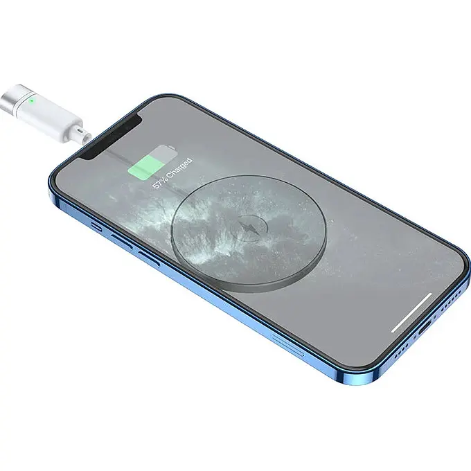 Бездротовий зарядний пристрій Hoco MagSafe 15W Charger CW31 Silver [752949] [96741] - фото 2