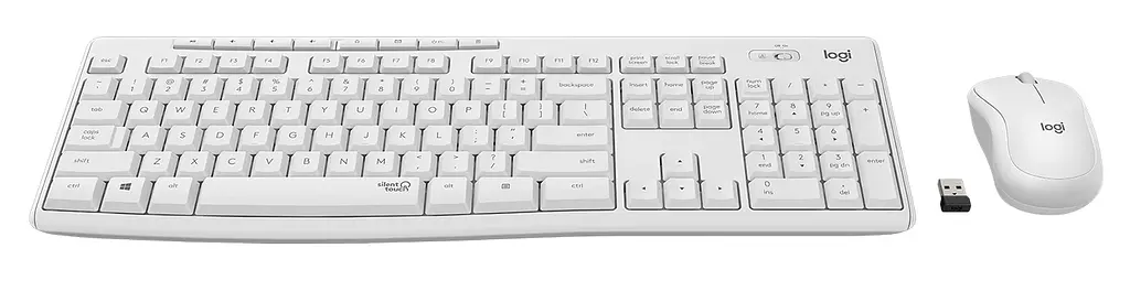 Комплект (клавiатура, миша) бездротовий Logitech MK295 Combo White (920-009824) - фото 2