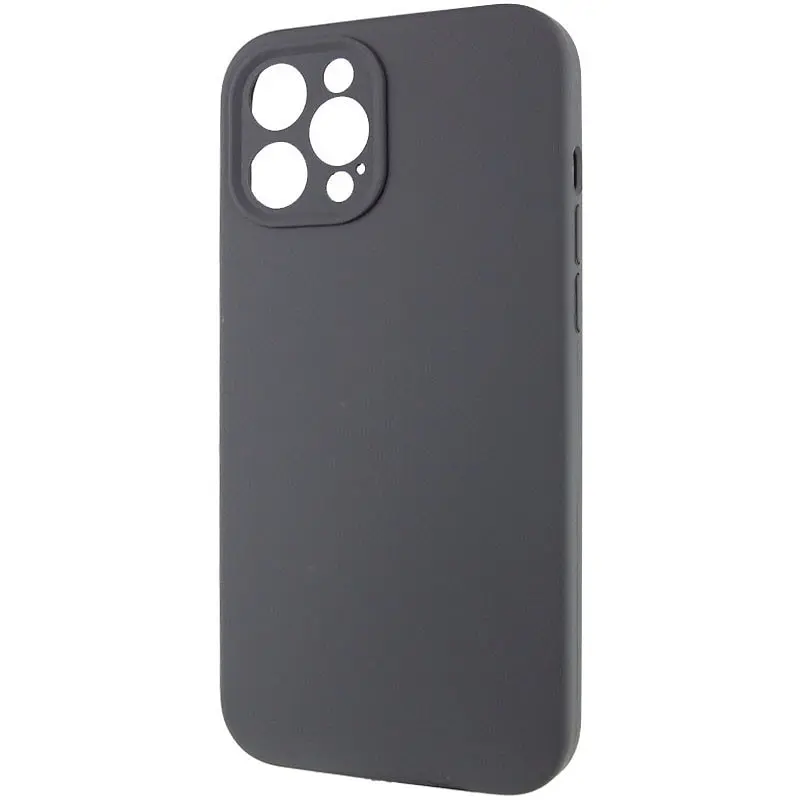 Чохол Silk Full Camera Protective (AA) NO LOGO для Apple iPhone 12 Pro (6.1") Сірий / Dark Gray - фото 3