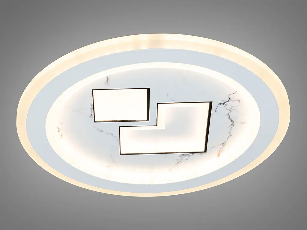 Світильник стельовий LED Diasha 6017-300, 48W, 3000K, білий акрил, сучасний стиль, діаметр 30 см, IP20, 2640 лм - фото 2