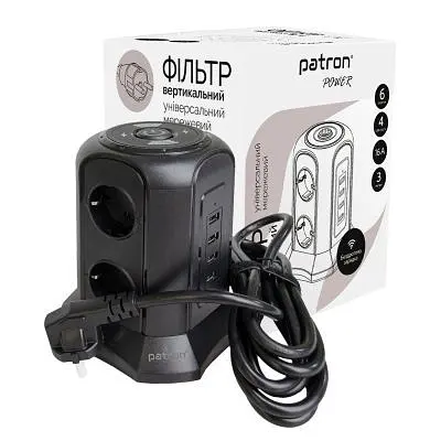 Мережевий фільтр живлення Patron SP-1663-USBTW (EXT-PN-SP-1663-USBTW) - фото 3