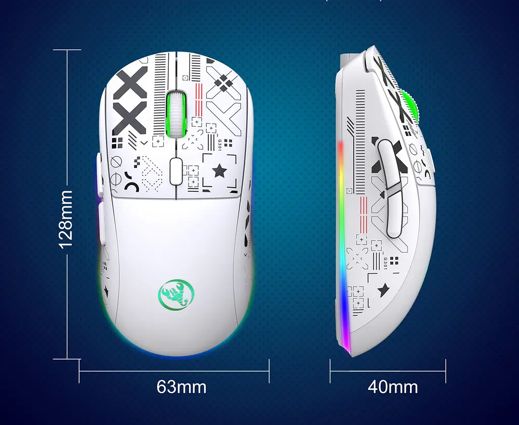 Миша бездротова Imice HYSJ Т90 2.4G + Bluetooth White - фото 5