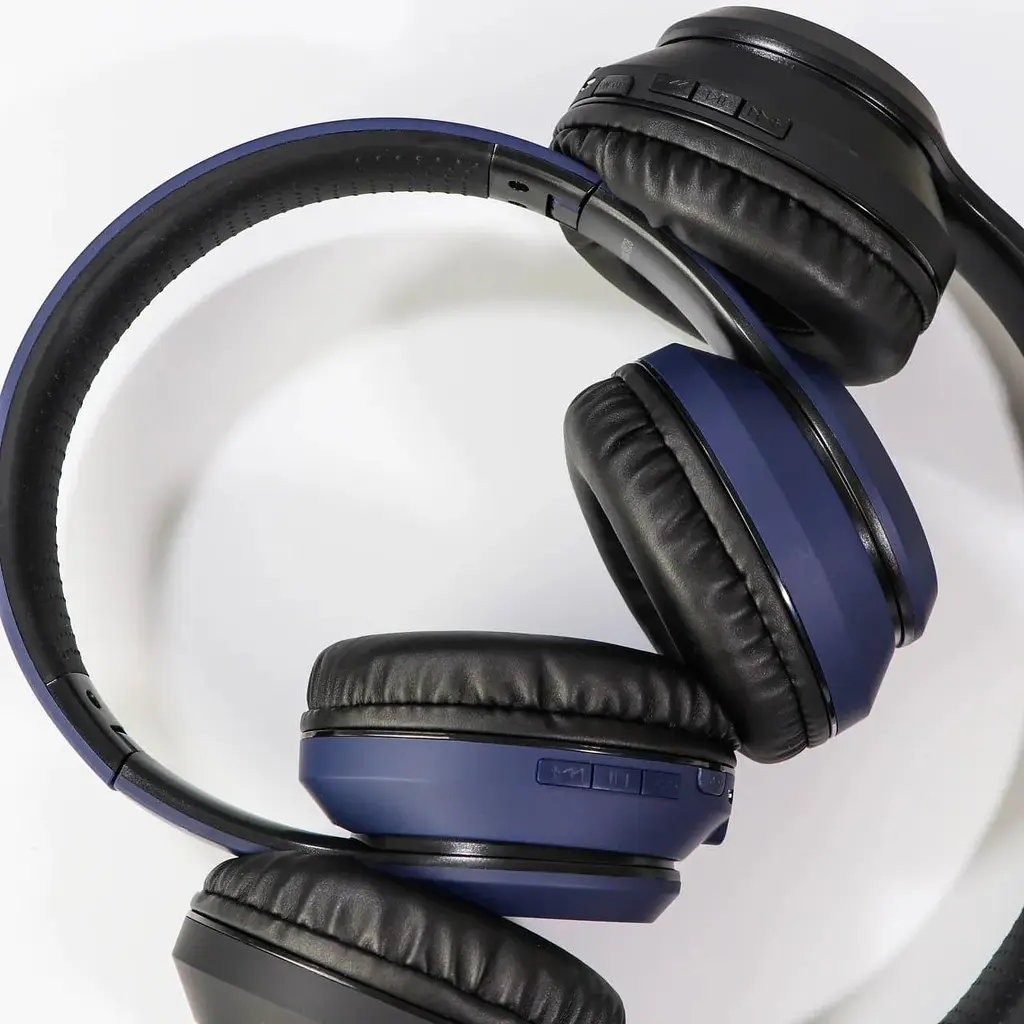 Блютуз Стерео Гарнитура Hoco W28 наушники беспроводные синие - фото 4