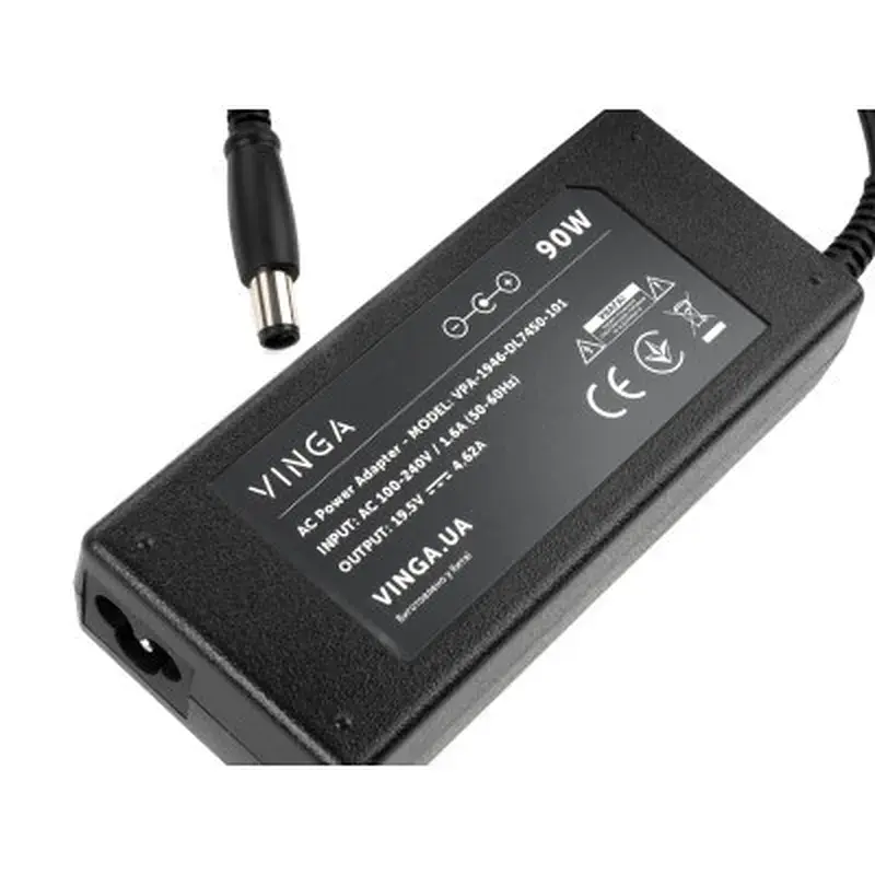 Блок живлення до ноутбуку Vinga DELL 90W 19.5V 4.62A 7.4*5.0 (VPA-1946-DL7450-101) - фото 3