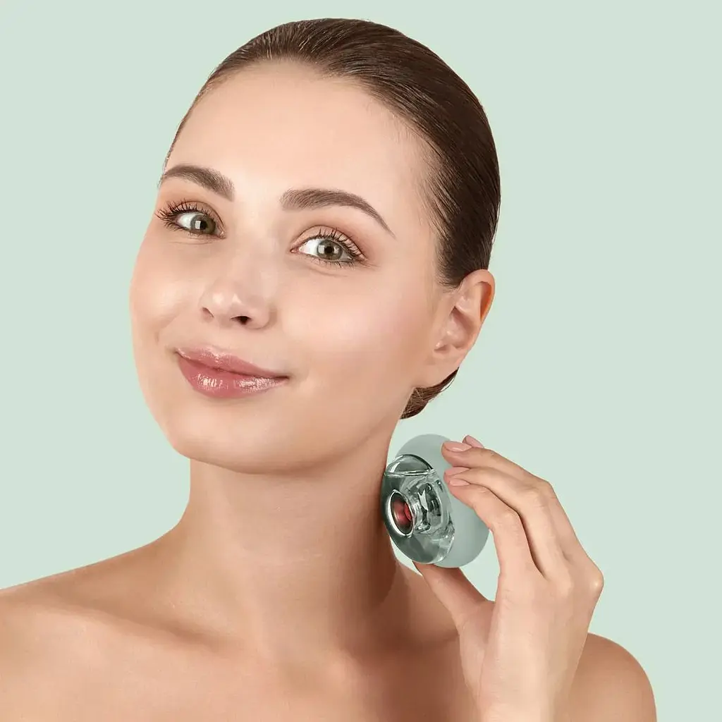Масажер для обличчя GESKE Sonic Cool&Warm Face and Body Massager 9в1 Green (HB0202) [176786] - фото 6