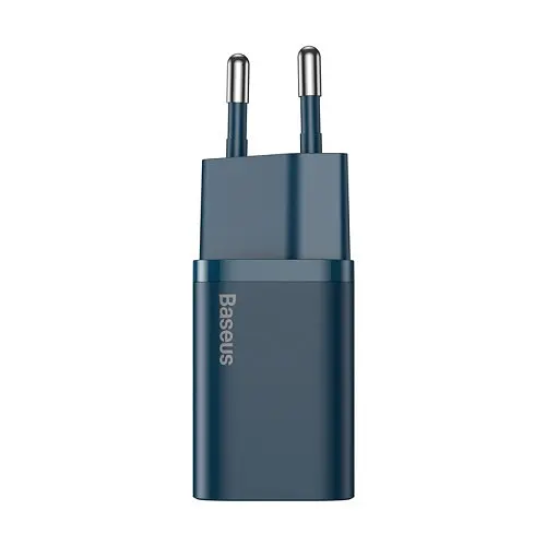 Сітчастий зарядний пристрій Baseus Super Si Quick Charger 1C 20W EU синій CCSUP-B03 - фото 4