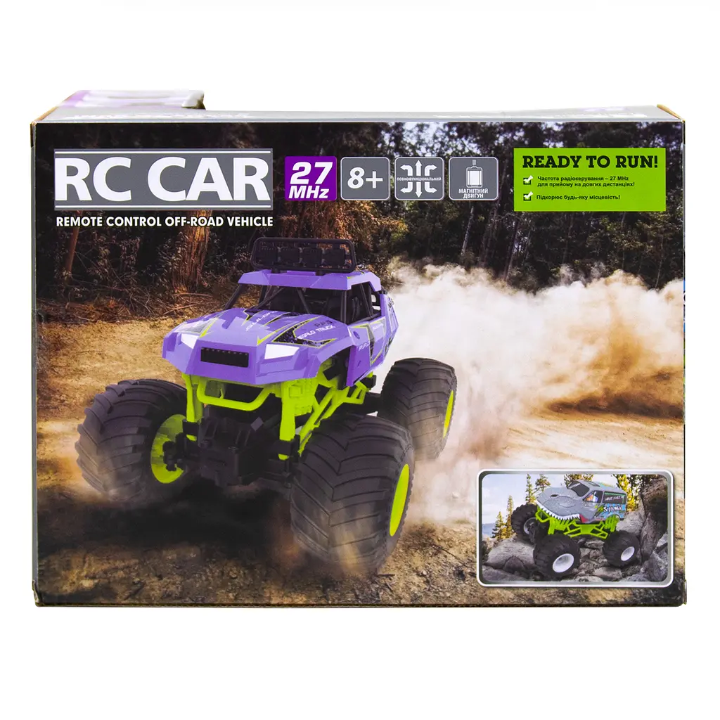 Автомобіль KS Drive на р/к Bigfoot Off-Road Violet 1:16, 27 МГц (SL-358RHV) - фото 12