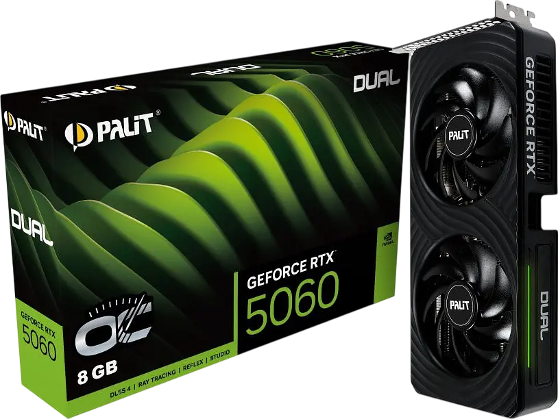 Відеокарта GeForce RTX 5060 8GB Palit Dual OC (NE75060S19P1-GB2063D) - фото 3