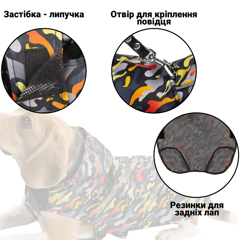 Дощовик для собак з капюшоном Barksi Textile розмір XXS Гравітація - фото 6
