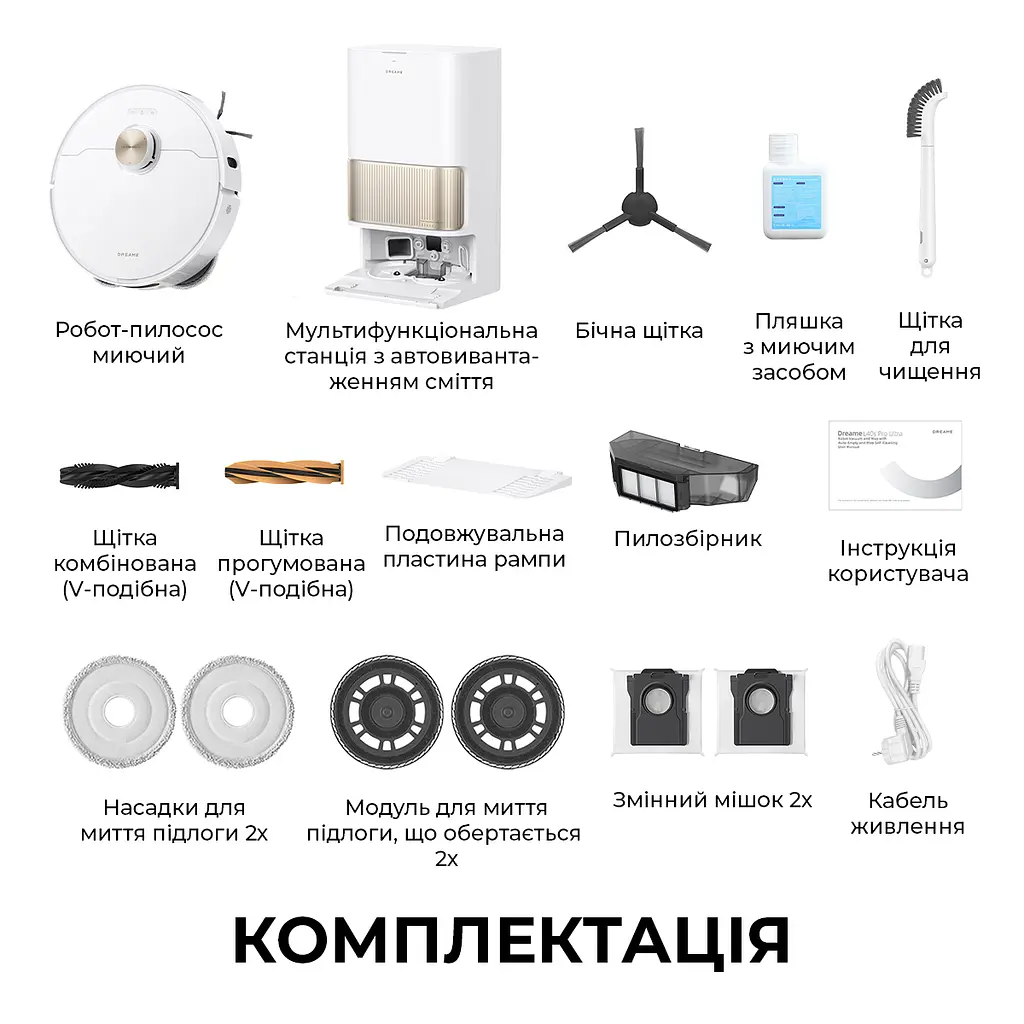 Робот-пылесос моющий Dreame Bot L40s Pro Ultra White - фото 13