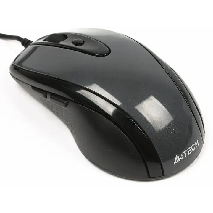 Миша A4Tech N-708X USB glossy grey - фото 3