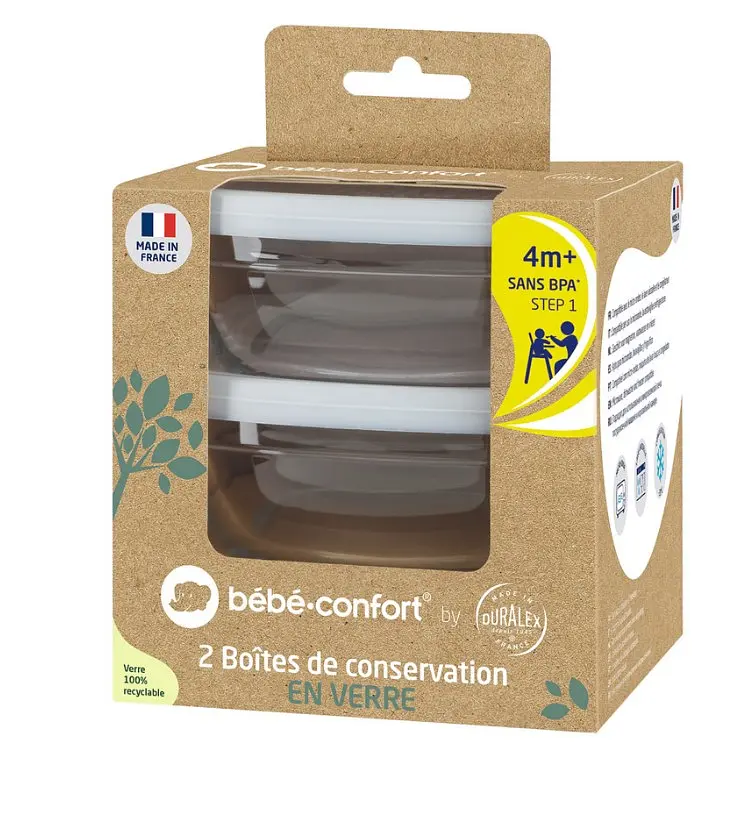 Контейнери Bebe Confort Mealtime, скляні, харчові, 2 шт. (3105209200) - фото 6