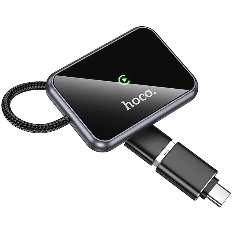 Адаптер Hoco HU1 Way car wireless CarPlay Metal grey - фото 3