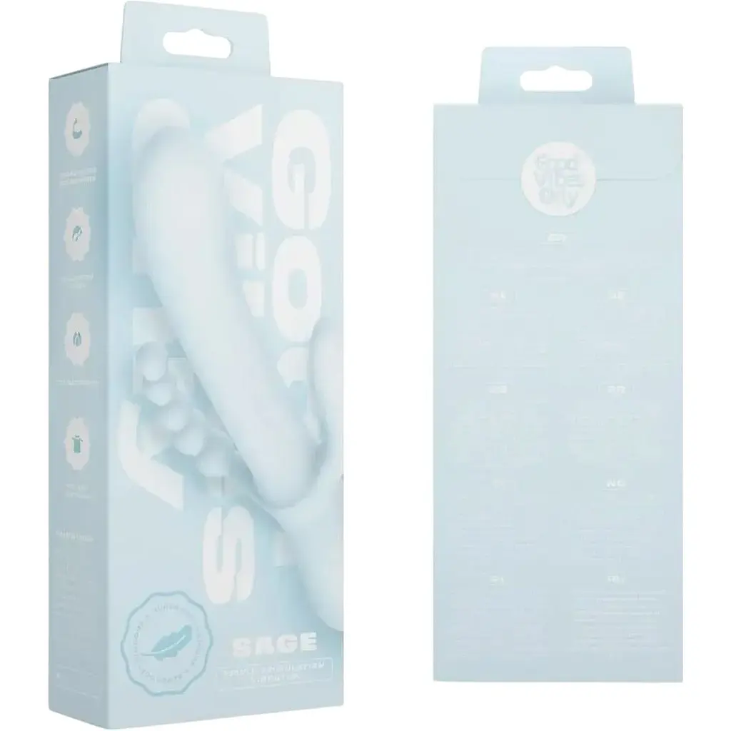 Вібратор Good Vibes Only Sage Triple Stimulation Vibe Soft Silicone Blue (SX3074) [152365] - фото 9