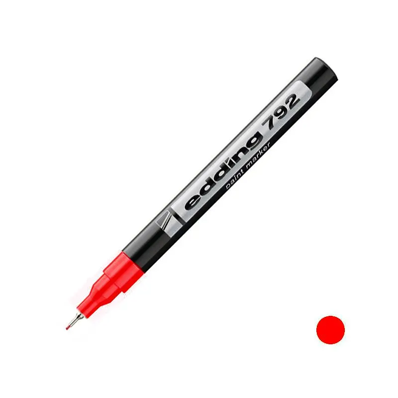 Маркер для декоративних робіт Edding Paint тонкий 0.8 мм червоний (e-792/02) - фото 2