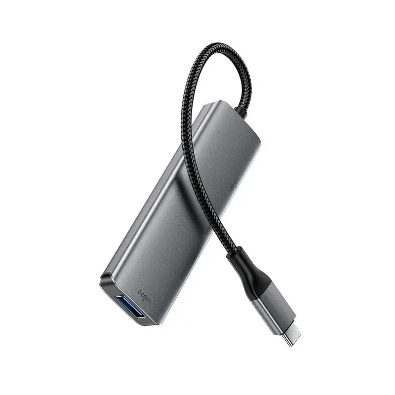 USB-хаб ACEFAST J15 USB-C 4-in-1 HUB Metal Gray 6974316285908 - фото 3