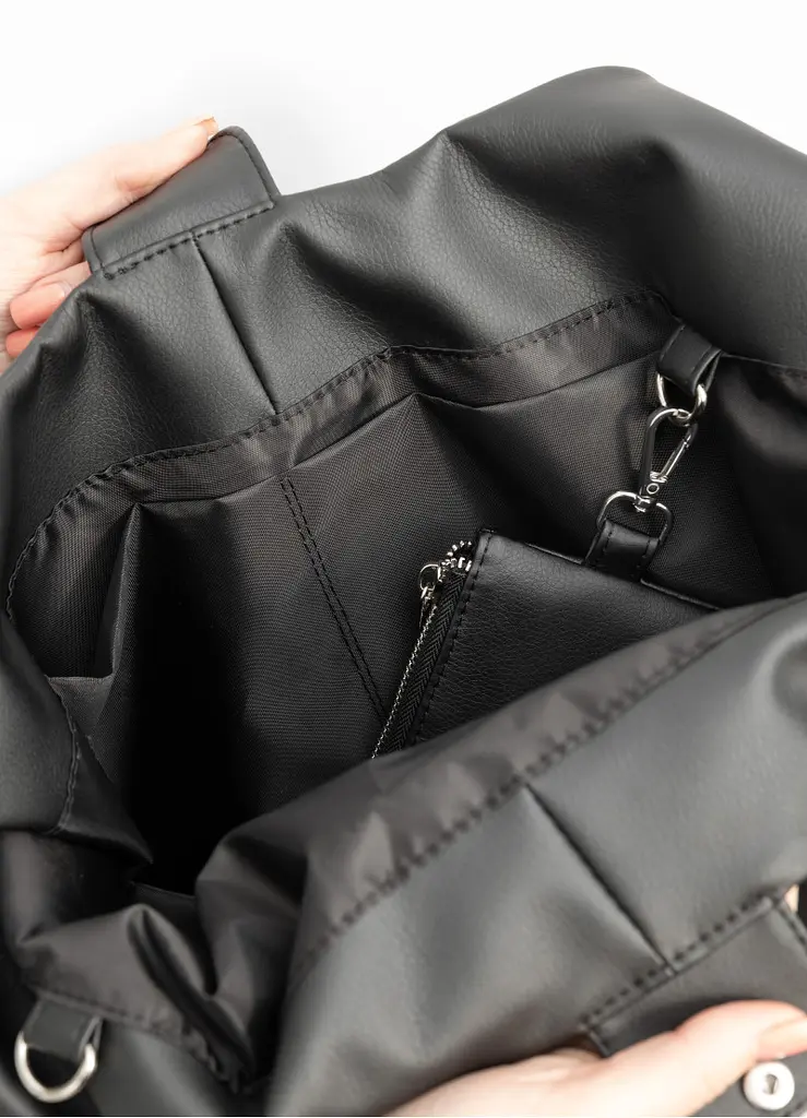 Сумка жіноча Sambag HOBO L чорний 34 х 37 х 16 см (53300001) - фото 10