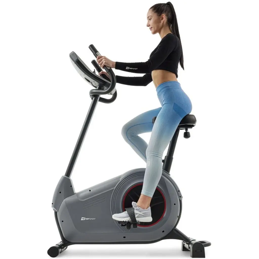 Велотренажер Hop-Sport HS-100H Solid з матом сірий - фото 15