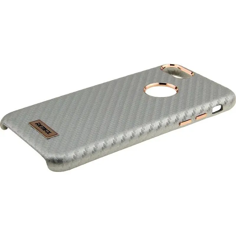 Чохол-накладка Remax Carbon Series Case for iPhone 7 Silver - фото 7