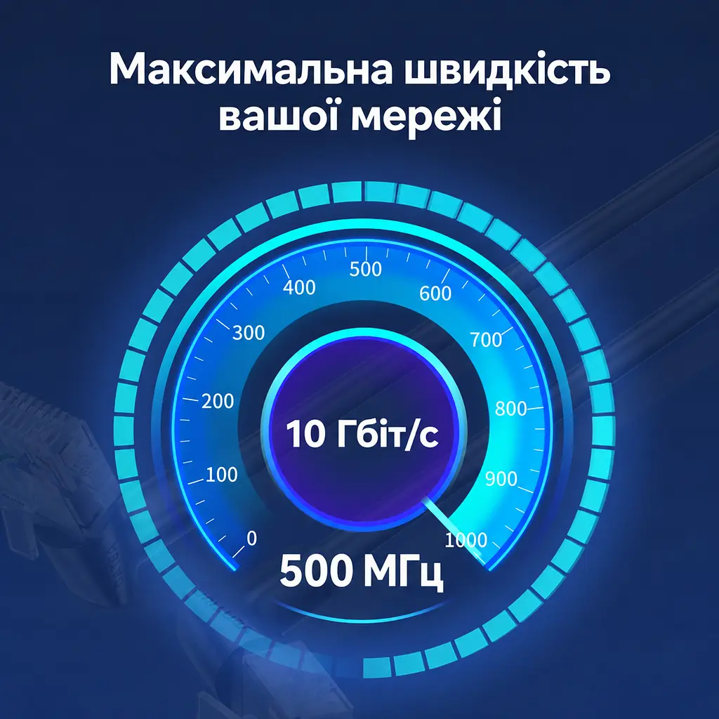 Патч-корд Ethernet Vention 0,5 м RJ45 штекер на RJ45 штекер Cat6A до 10 Гбіт/с з поворотним кутовим роз’ємом тонкий кабель діаметром 3,8 мм UTP провідники з безкисневої міді чорний (IBSBD) - фото 10