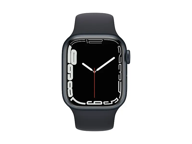Смарт-часы Apple Watch Series 7 GPS 41mm Midnight Aluminum Case With Midnight Sport Band (MKMX3) - фото 2