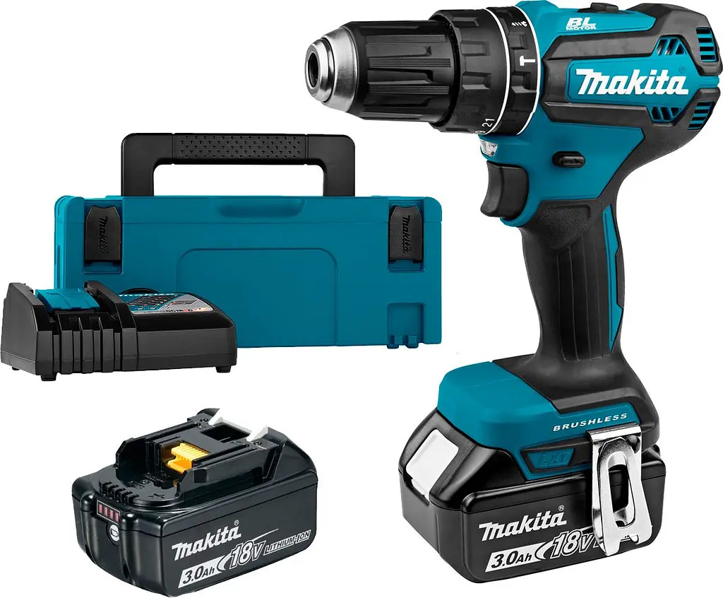 Дриль-шуруповерт Makita DHP485RFJ 18V 2x3Ah [89339] - фото 6