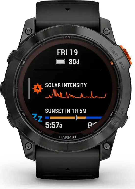 Смарт-годинник Garmin Fenix 7X Pro Solar Edition Slate Gray with Black Band (010-02778-00) [86522] - фото 4