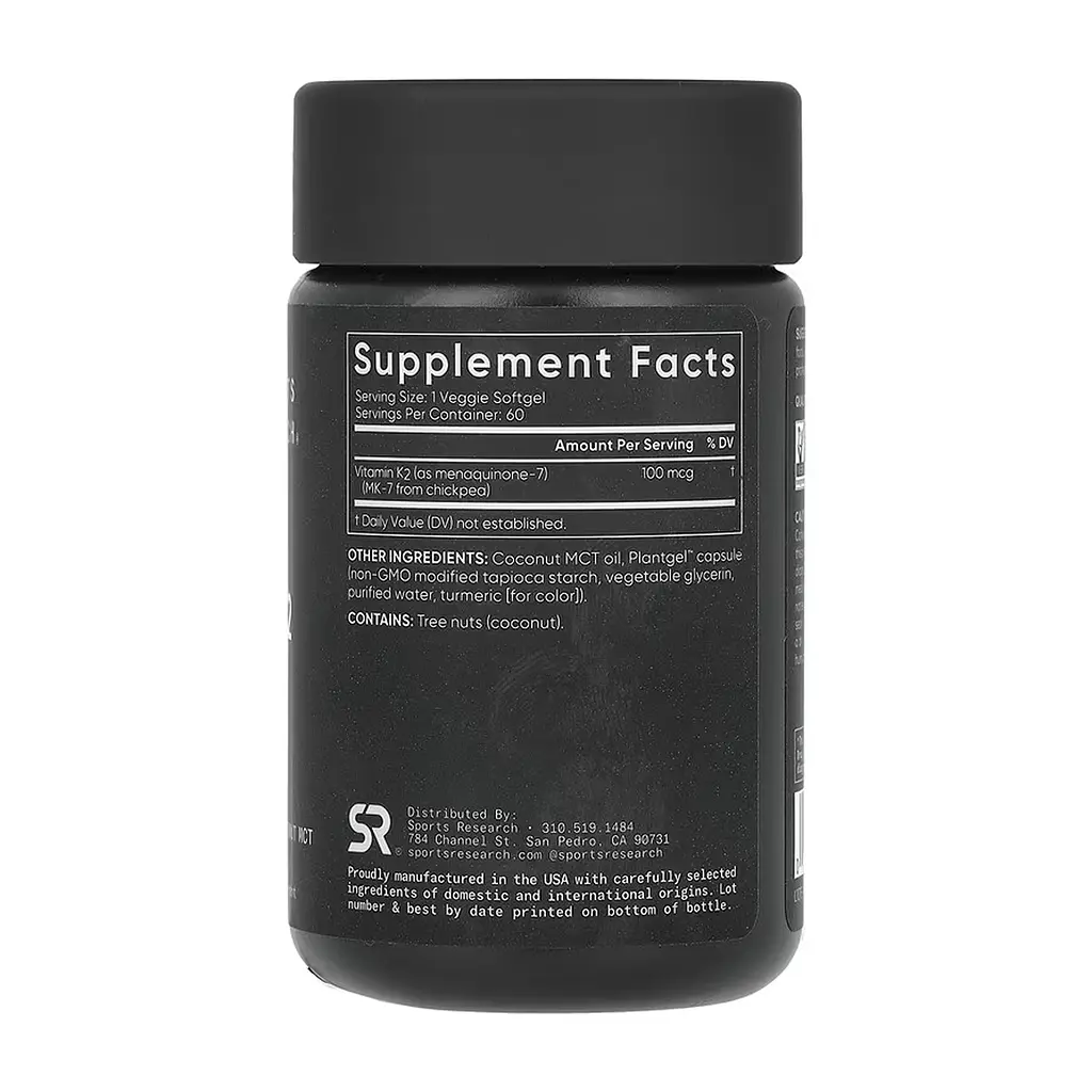Vitamin K2 100mcg - 60 veggie softgels - фото 2