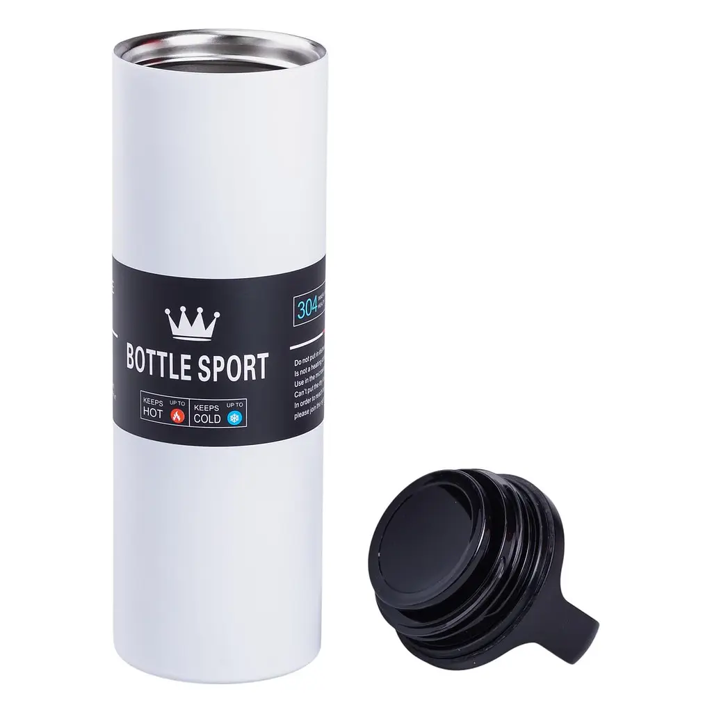 Термос Bottle Sport 500 мл з ручкою, білий Yiwu HPGM5009W - фото 8