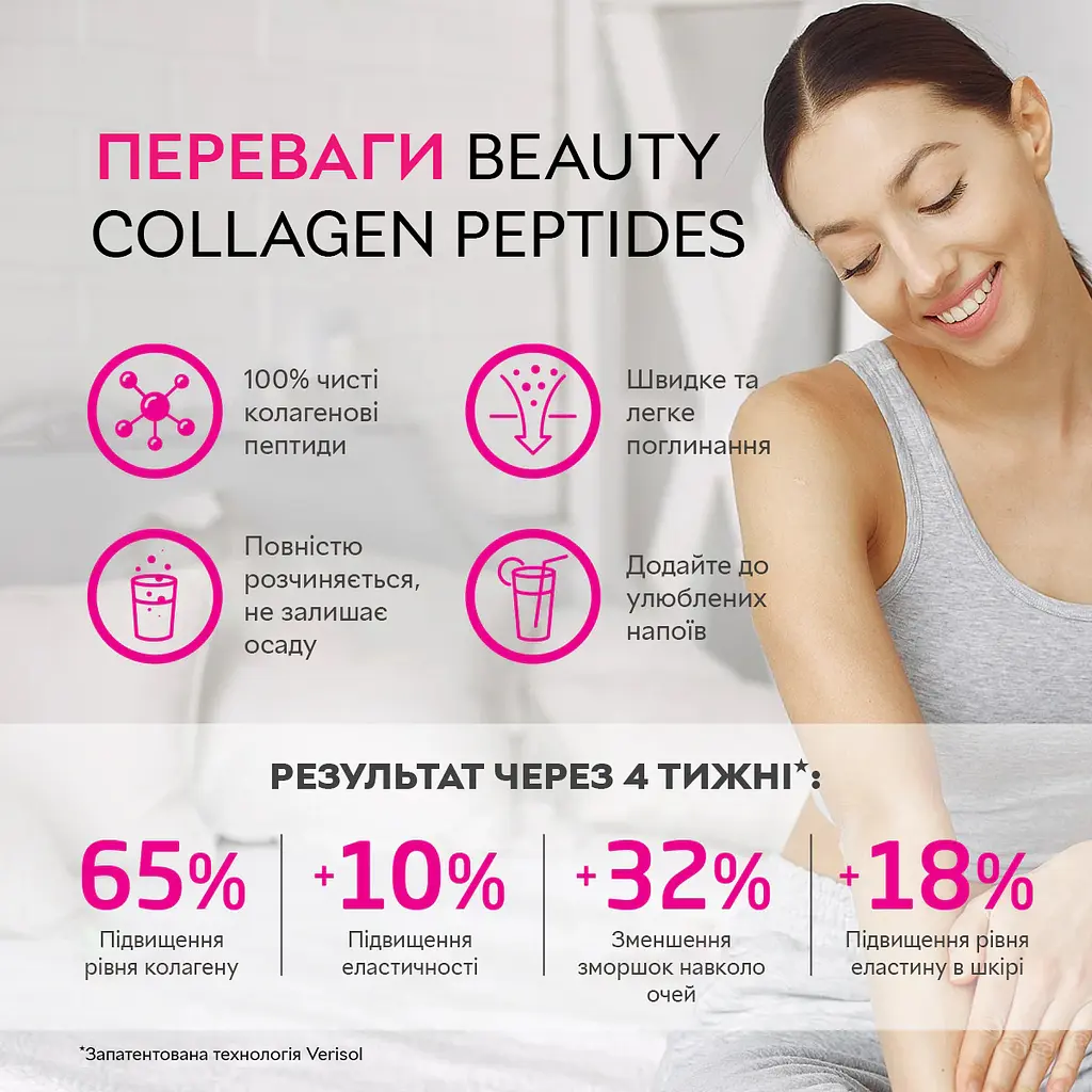 Препарат для суглобів і зв'язок VPLab Beauty Collagen Peptides, 150 грам - фото 4