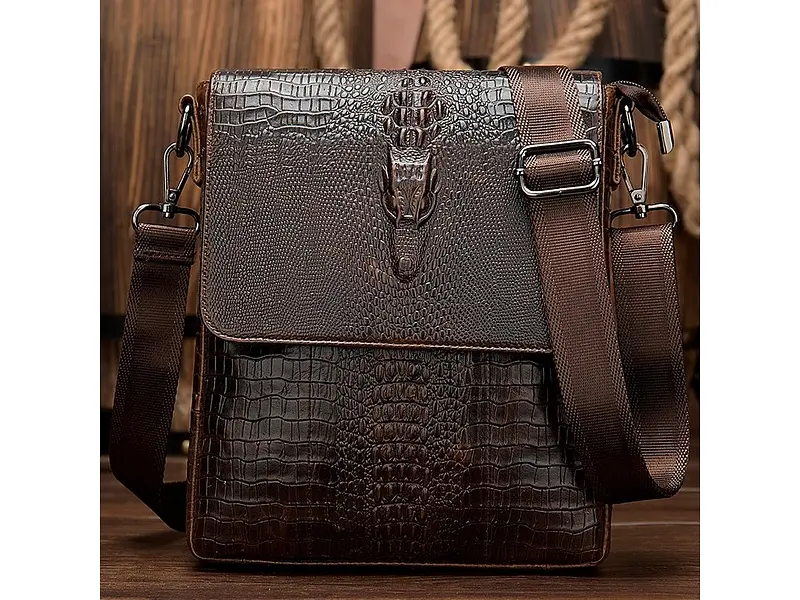 Чоловіча шкіряна сумка Vintage 28,5х22х5,5 см sum0012267 - фото 9
