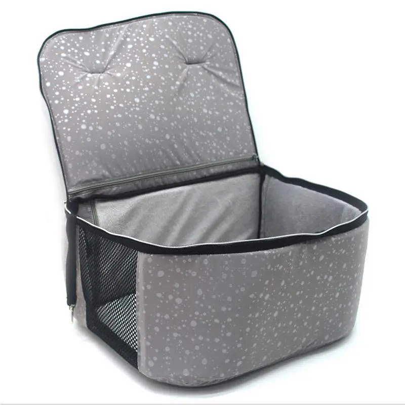 Сумка переноска тунель для котів та малих собак Zoo-hunt Марсель сіра №0 20х35х28 см - фото 3