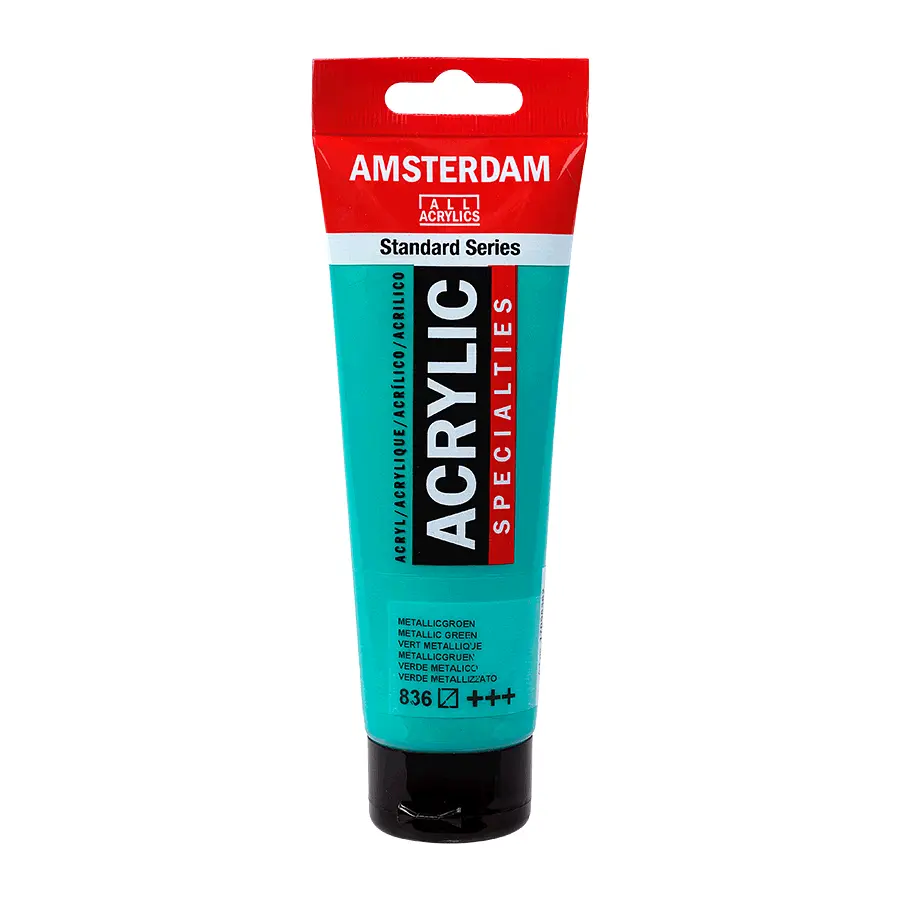 Фарба акрилова Amsterdam (836) Зелений металік 120 мл Royal Talens (8712079533441)