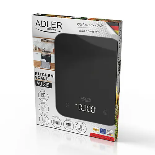 Ваги кухонні Adler AD 3181 black - фото 9