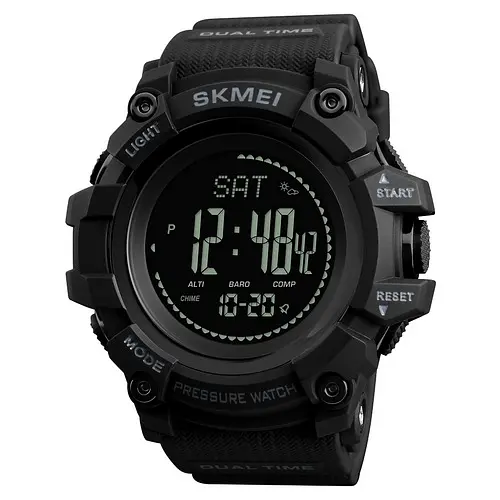 Чоловічий наручний годинник 1358 Black Smart Watch Compass Skmei acs0030791
