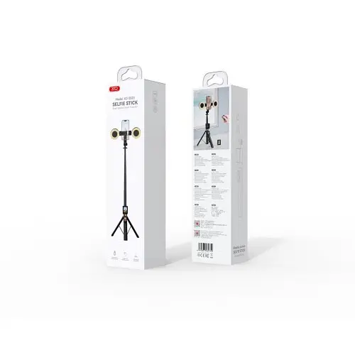 Монопод XO SS23 Smart Screen Projection Bluetooth Selfie Stick Чорний - фото 2
