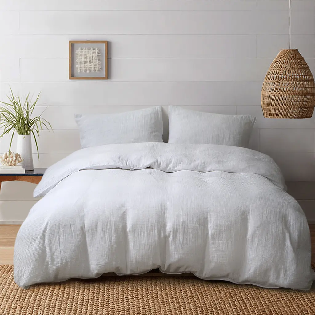 Постельное белье muslin Lotus Home - White евро - фото 3