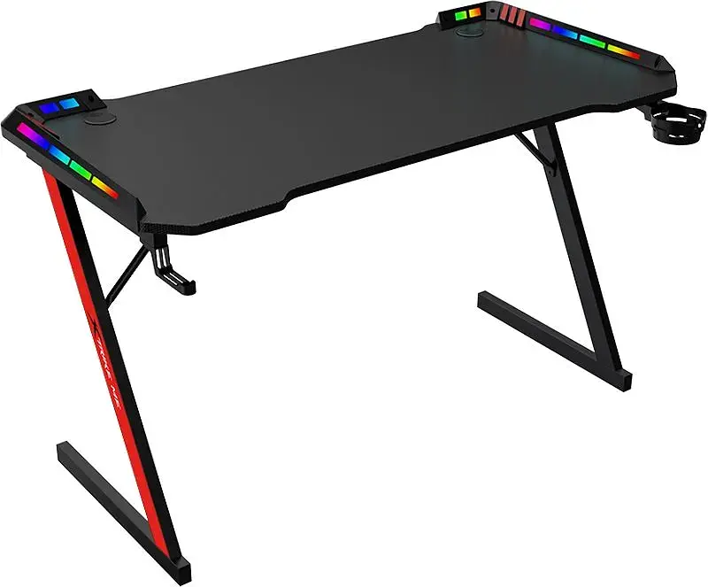 Стіл ігровий XTRIKE ME Gaming Desk RGB Llight, Black 110x60x74мм. (DK-05) - фото 2