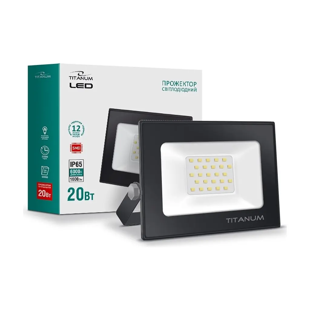 Прожектор Videx LED TITANUM TLF206 20W 6000K (TLF206) - фото 3