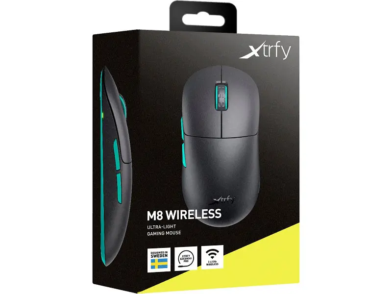 Миша Xtrfy M8 Wireless Black (M8W-RGB-BLACK) - фото 9